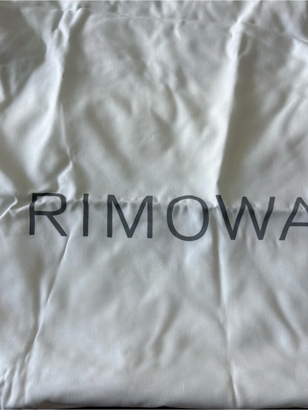 RIMOWA White Cotton Drawstring Dust Bag